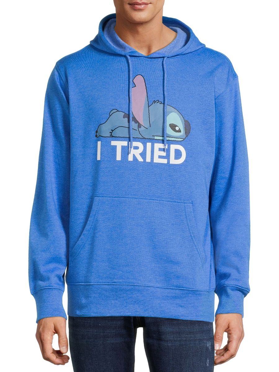 [RDY] [送料無料] ディズニースティッチ メンズ＆ビッグメンズ I Tried Hoodie Sweatshirt, Size S-3XL [楽天海外通販] | Disney Stitch Mens & Big Mens I Tried Hoodie Sweatshirt, Size S-3XL