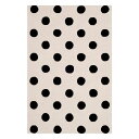 [] Safavieh qp|JhbgE[GAOAAC{[/ubNA5tB[g x 7tB[g [yVCOʔ] | SAFAVIEH Kids Polka Dots Wool Area Rug, Ivory/Black, 5' x 7'