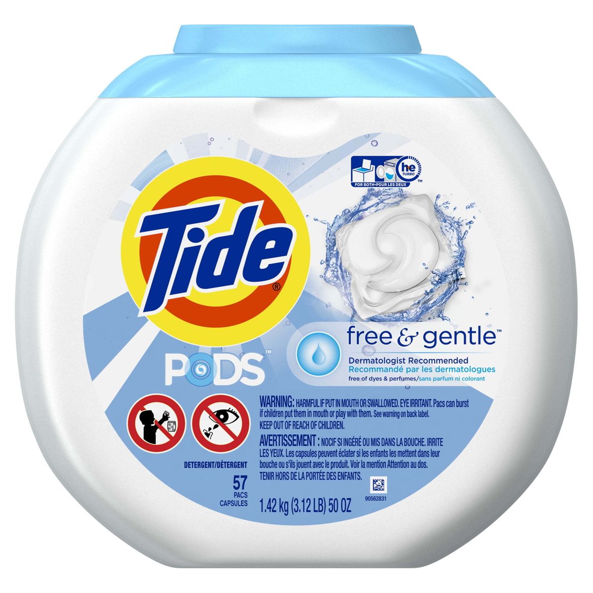 [RDY] [送料無料] Tide PODS and Gentle、液体洗濯洗剤、HE対応、57カウント、低刺激性、無香料 [楽天海外通販] | Tide PODS and Gentle, Liquid Laundry Detergent, HE Compatible, 57 Count, Hypoallergenic, Unscented
