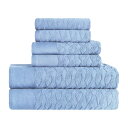 [RDY] [] SUPERIOR gRRbg w{[EWJ[h pVtBbNu[ ^I6Zbg [yVCOʔ] | Superior Turkish Cotton Herringbone Jacquard 6-Piece Pacific Blue Towel Set