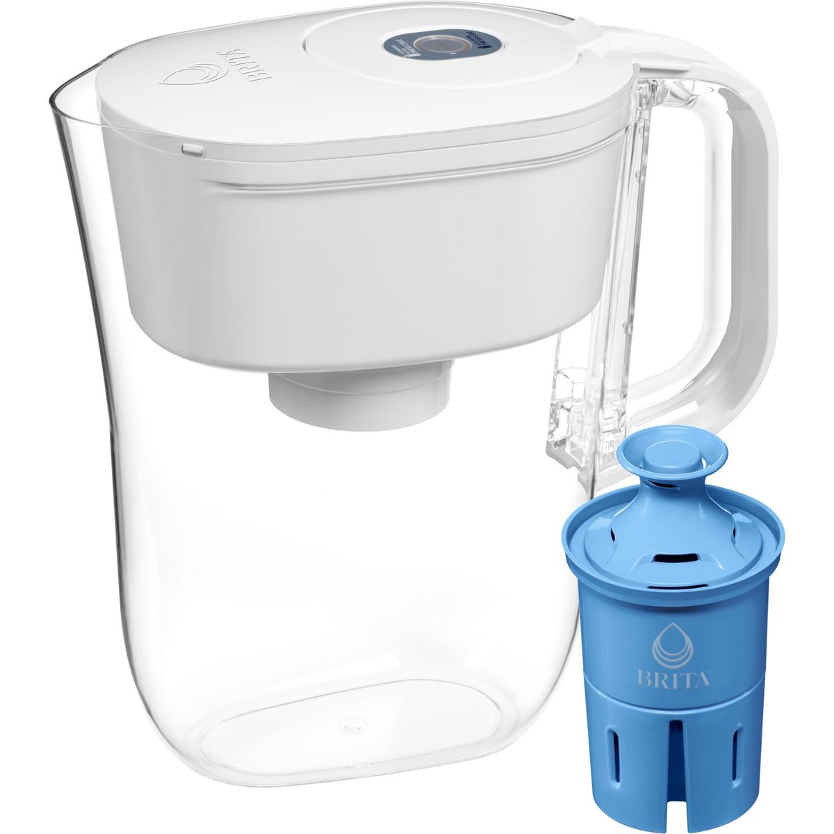 [送料無料] Brita エリート・フィルター付きプラスチック製6カップ・ホワイト・ウォーター・フィルター・ピッチャー [楽天海外通販] | Brita Plastic 6-Cup White Water Filter Pitcher with Elite Filter