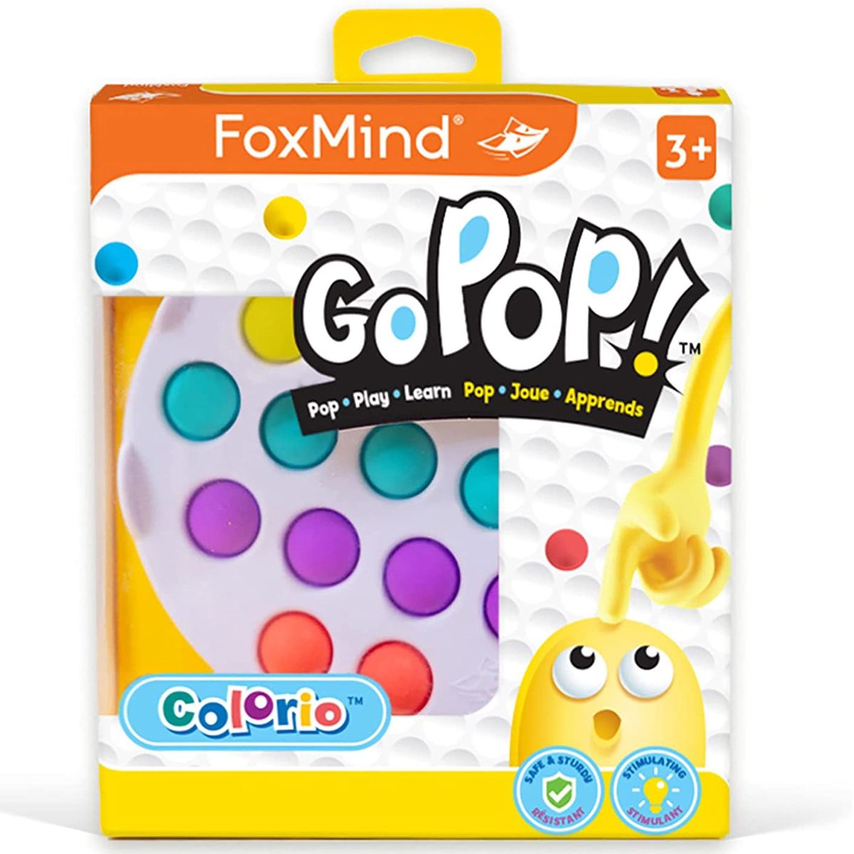 [送料無料] ゴー・ポップコロリオ - 対象年齢3歳以上、プッシュ・ポップ感覚おもちゃ、ストレス解消、ソロまたは2プレーヤー [楽天海外通販] | Go Pop! Colorio - Ages 3+, Push Pop Scensory Fidget To