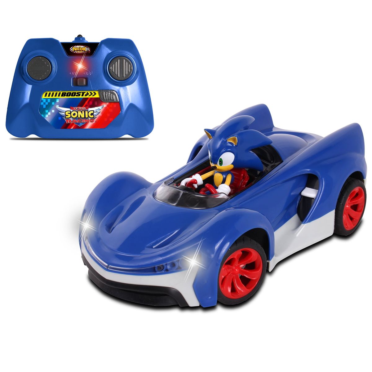 [送料無料] NKOK ソニックチーム レーシングラジコン ソニック・ザ・ヘッジホッグ ターボブースト付 [楽天海外通販] | NKOK Sonic Team Racing Radio Controlled Sonic The Hedgehog w/ Turbo Boost