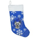 [] Carolines Treasures SC9606-CS Chinese Crested ~̐̌NX}XXgbLOAA}`J[ [yVCOʔ] | Carolines Treasures SC9606-CS Chinese Crested Winter Snowflakes Christmas Stocking ,