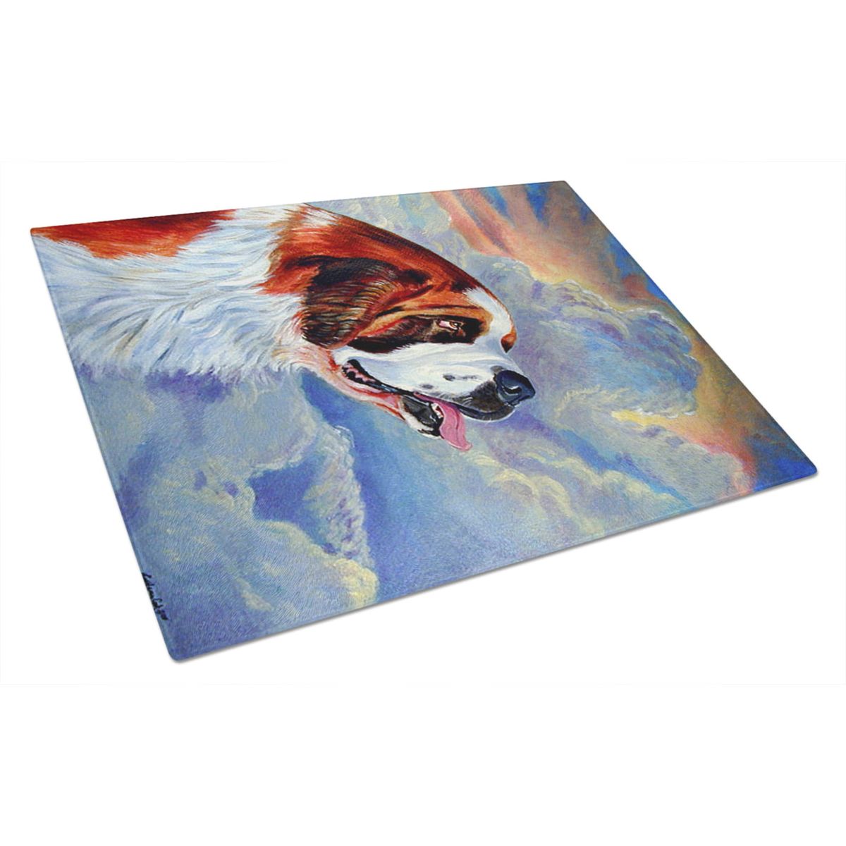 [RDY] [送料無料] Caroline's Treasures セント・バーナード ガラスまな板 大 [楽天海外通販] | Caroline's Treasures Saint Bernard Glass Cutting Board Large