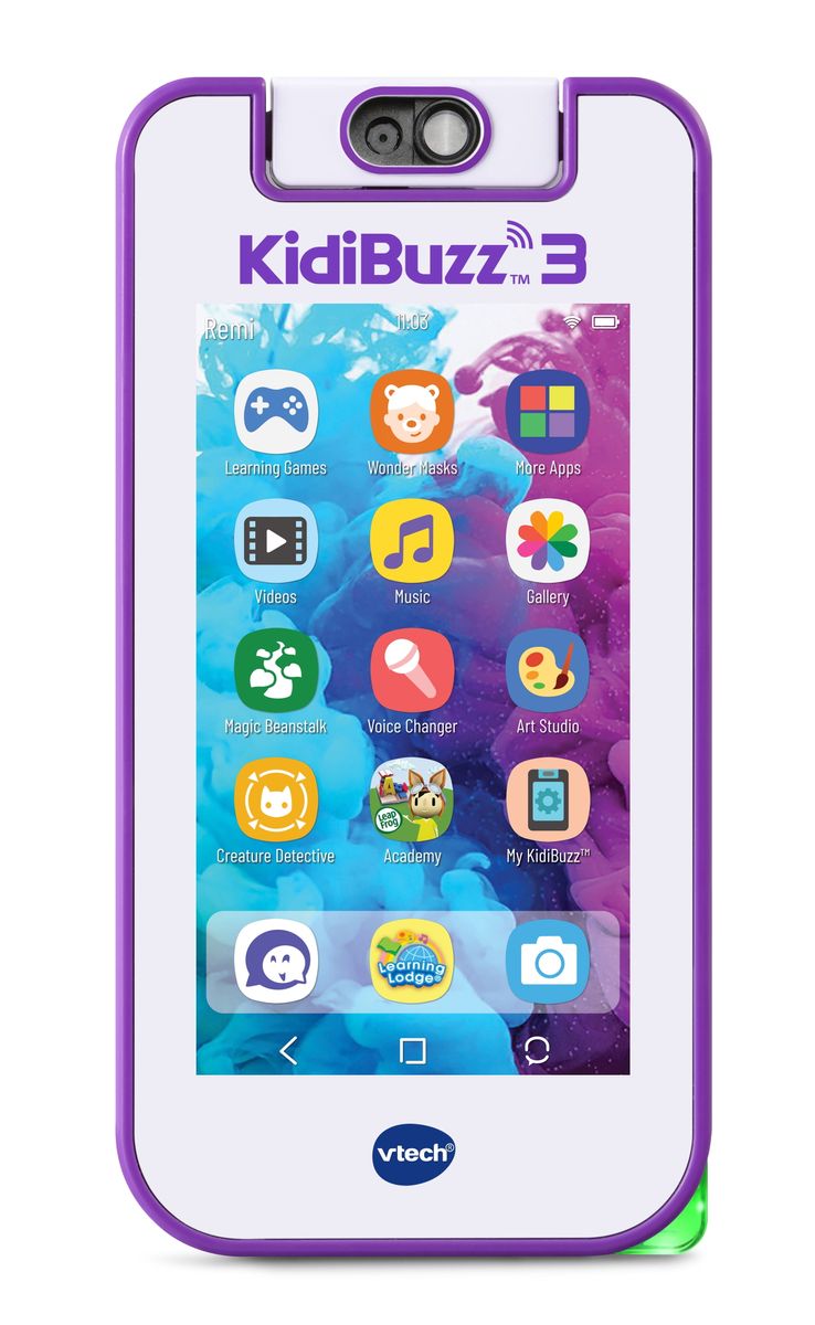 [RDY] [送料無料] VTech KidiBuzz™ 3 パープルスマートデバイス、KidiCom Chat™ & クローズアップレンズ [楽天海外通販] | VTech&reg; KidiBuzz™ 3 Purple Smart Device, KidiCom Chat™ & Close-Up Lens