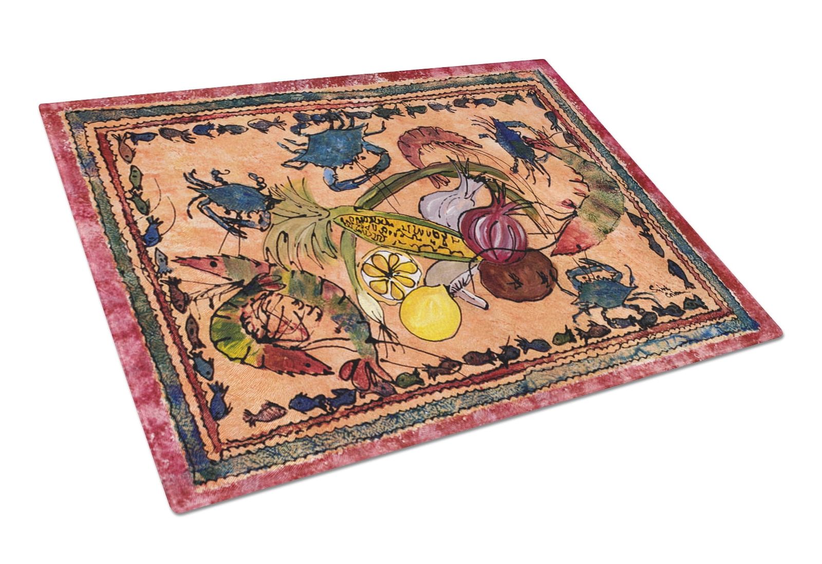 [RDY] [送料無料] カニガラスまな板 大 [楽天海外通販] | Crab Glass Cutting Board Large