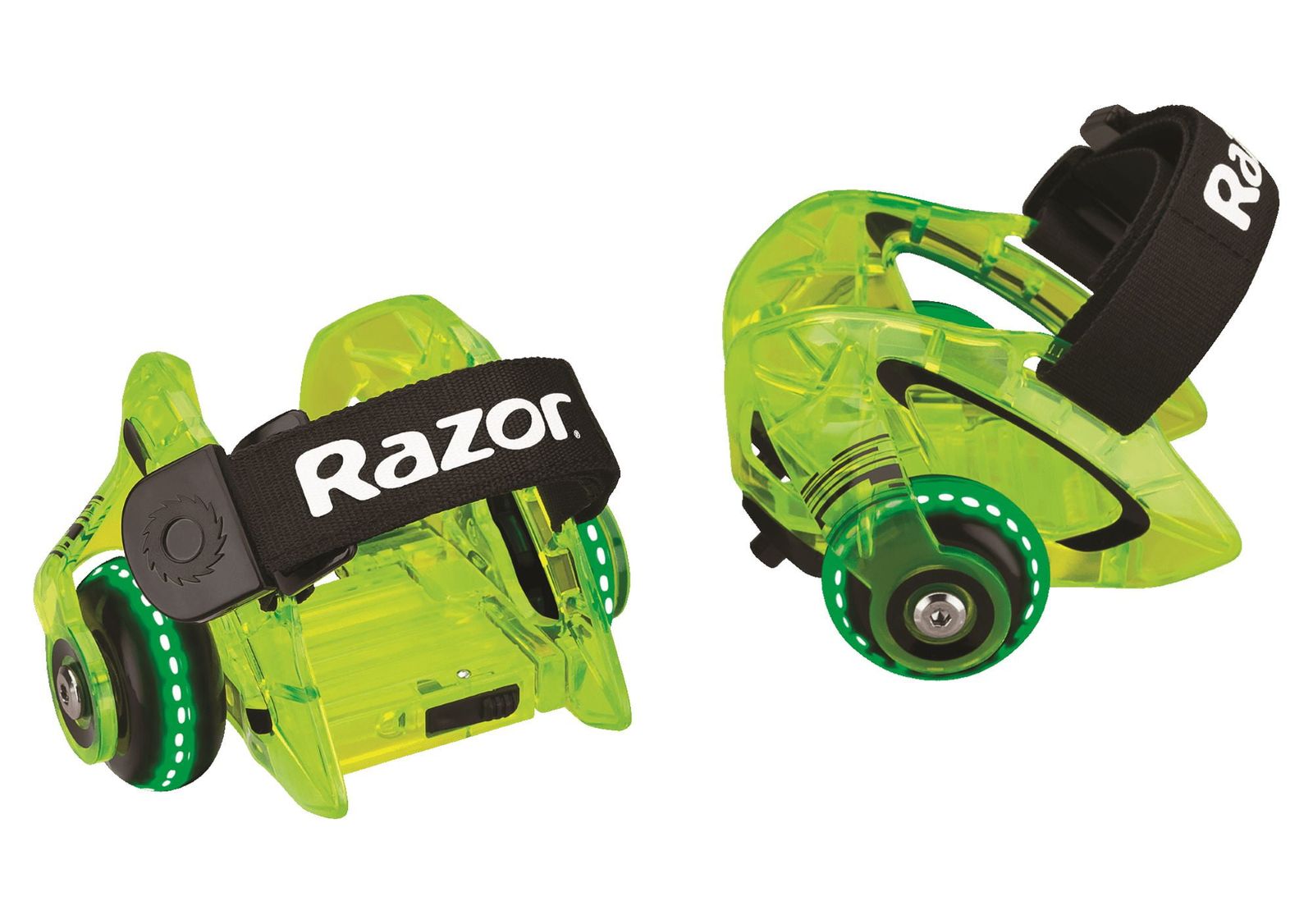 [送料無料] Razor ジェッツ DLX ヒールウィール - ネオングリーン, 子供用スパーク付ウィールスケートシューズ 9歳以上, ユニセックス [楽天海外通販] | Razor Jetts DLX Heel Wheels - Neon Green, Wheele