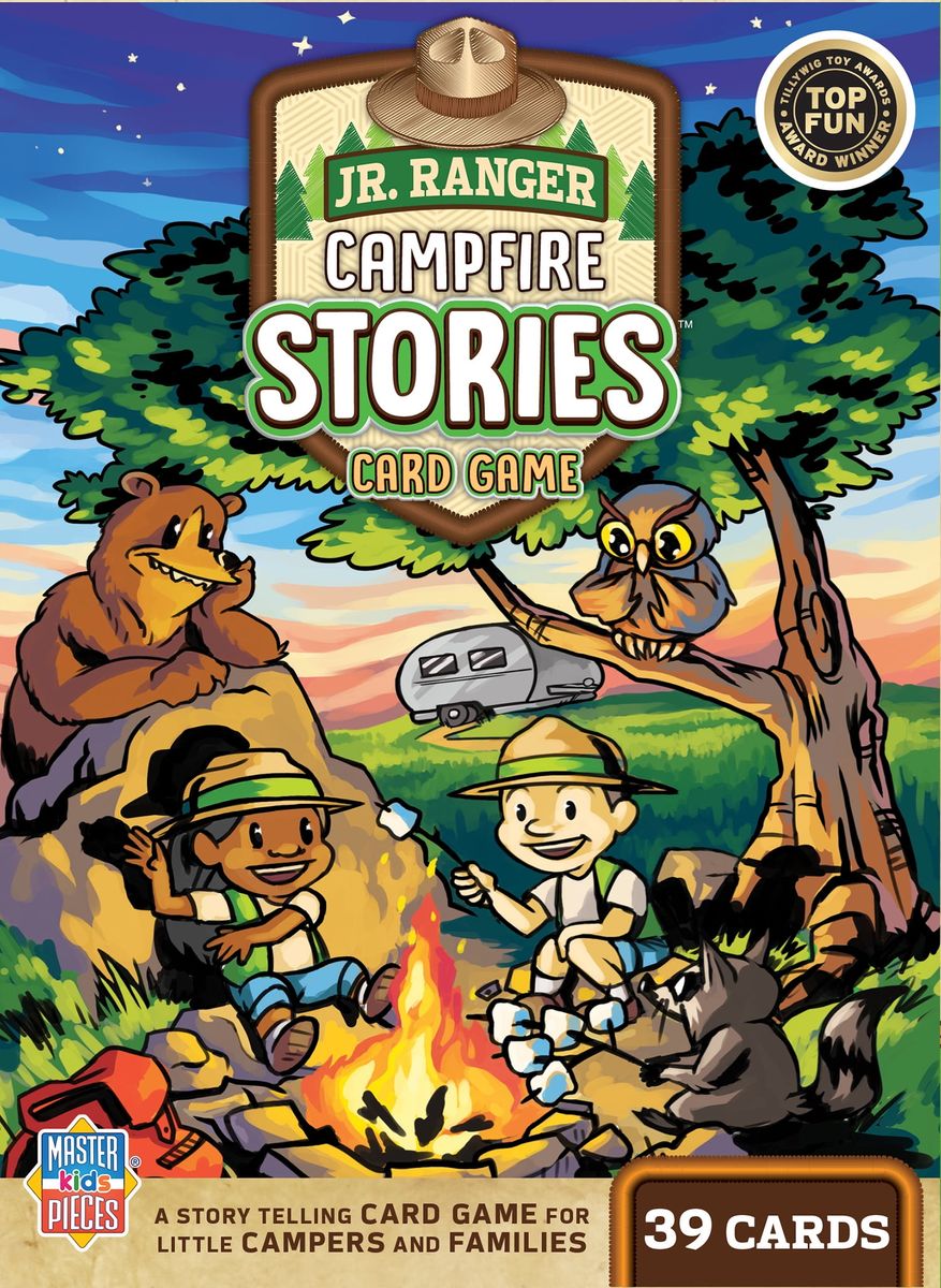 送料無料 MasterPieces キッズゲーム - Jrレンジャー - キャンプファイヤー ストーリー キッズカードゲーム 楽天海外通販 MasterPieces Kids Games - Jr Ranger - Campfire Stories Kids Card Game