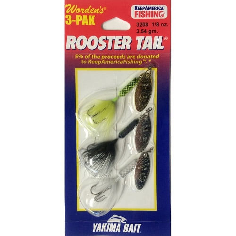 RDY 送料無料 Rooster Tail スピナー 3個入り アソート S097 楽天海外通販 Rooster Tail Spinners, 3pk, Assortment S097