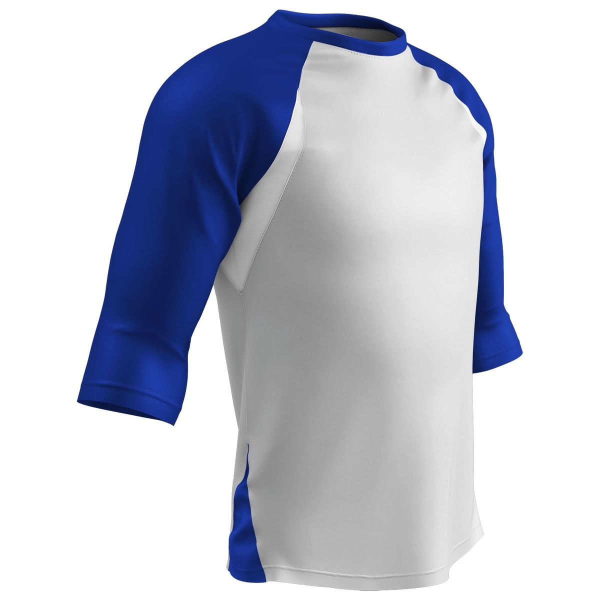 [RDY] [送料無料] コンプリート・ゲーム 3/4スリーブ・ベースボール・シャツ, ユース L, ホワイト／ロイヤル・スリーブ [楽天海外通販] | Complete Game 3/4 Sleeve Baseball Shirt, Youth Large, White with Royal Sl