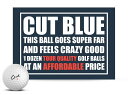 [RDY] [̵] Cut Golf ֥롼 եܡ 4ԡ 쥿 12ѥå ۥ磻 [ŷ] | Cut Golf Blue Golf Balls, 4 Piece Urethane, 12 Pack, White