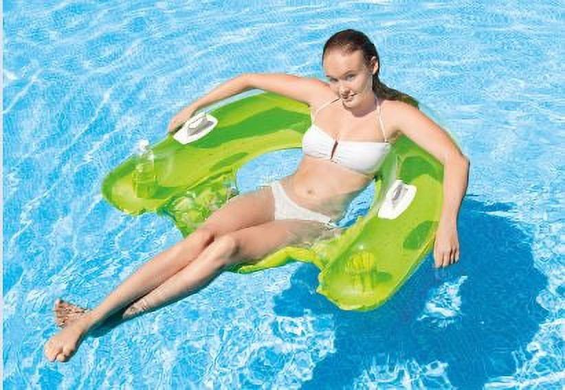 [RDY] [送料無料] Intex インフレータブルシット＆フロートプールラウンジ（グリーンまたはティールブルー） [楽天海外通販] | Intex Inflatable Sit n’ Float Pool Lounge (Green or Teal Blue)