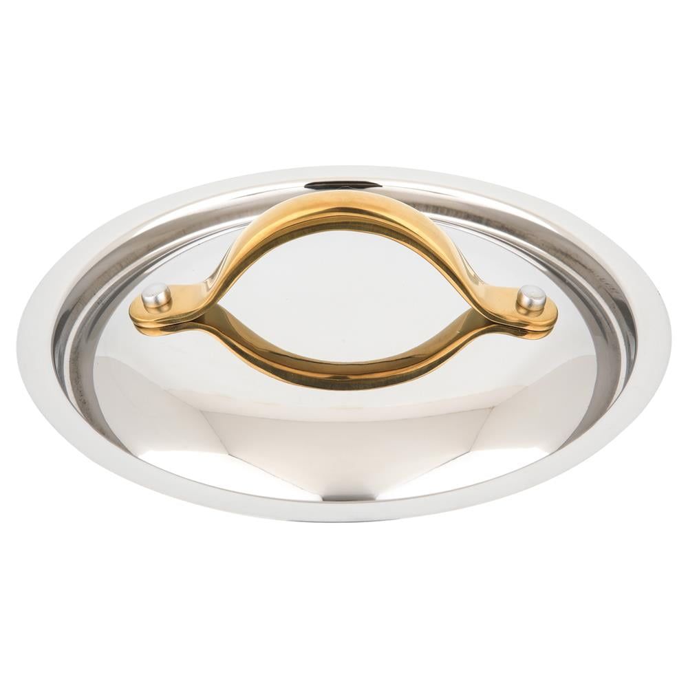 [送料無料] NutriChef 9.5 "鍋の台所調理器具カバーのための一般的なステンレス鋼のふたの流行の金ハン..