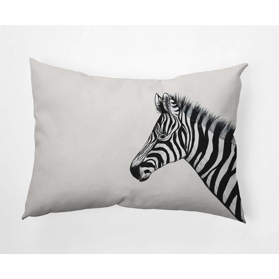 [RDY] [送料無料] Simply Daisy ゼブラ屋外枕, オフホワイト, 18インチ x 18インチ [楽天海外通販] | Simply Daisy Zebra Outdoor Pillow, Off-White, 18 in x 18 in