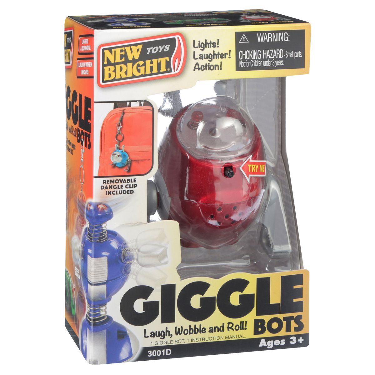 [RDY] [送料無料] New Bright 5インチ電池式ギグル・ボット ウォブラー・バグ レッド 子供用 [楽天海外通販] | New Bright 5 inch Battery Operated Giggle Bots Wobbler Bug - Red Child