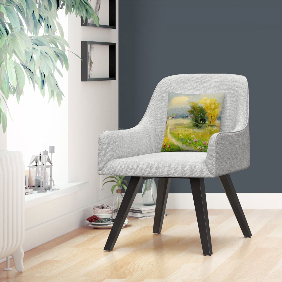 [RDY] [送料無料] マスターズファインアートによる「新しい一日Ii」風景の道 16 X 16 装飾的なスローピ..