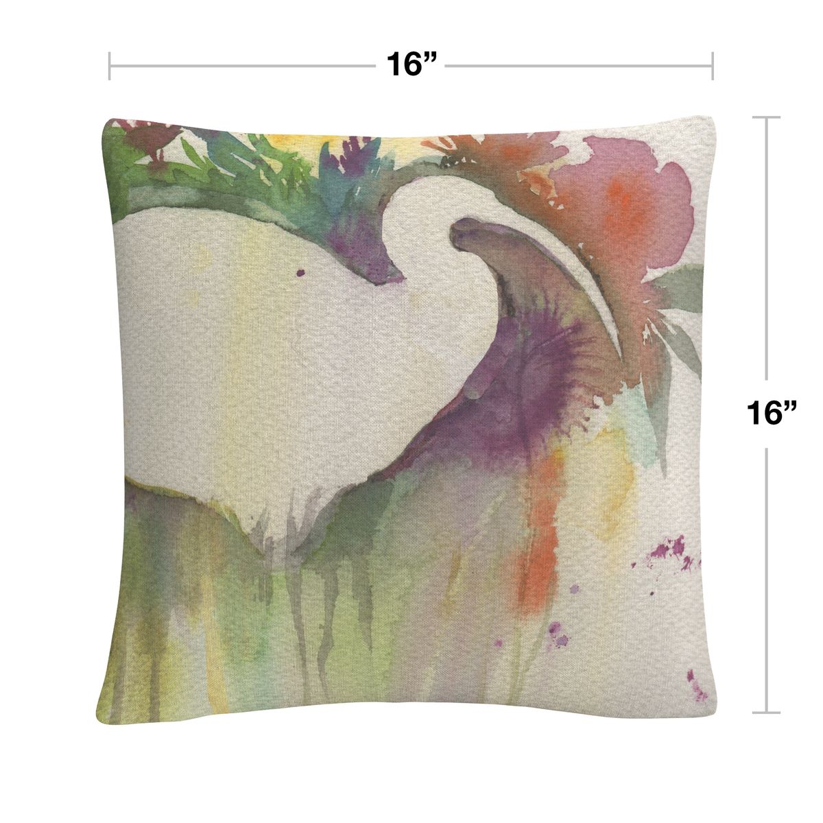 [RDY] [送料無料] シーラゴールデン16 X 16装飾的なスロー枕で「アイビスの夢」抽象的な色 [楽天海外通..