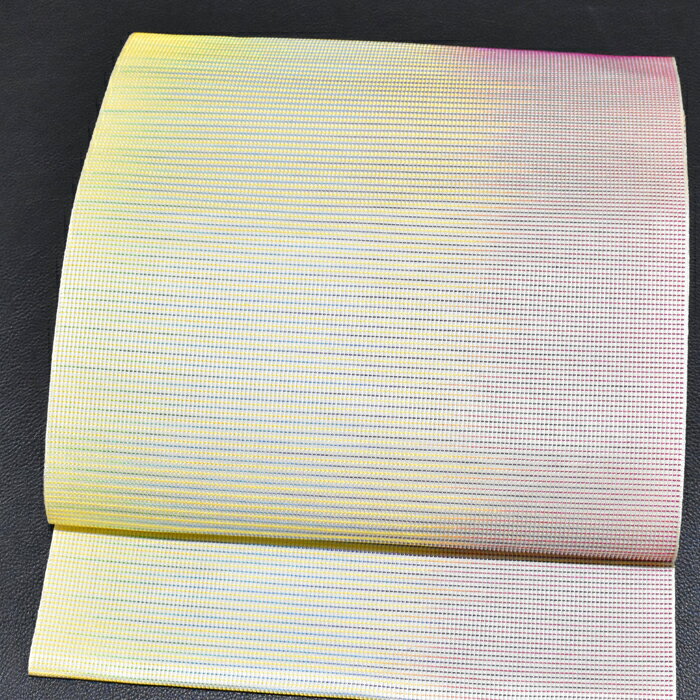 ＜春夏秋冬オールシーズン使える＞本場筑前 博多織 松装織物謹製 繧繝霞 全通 正絹 紋八寸名古屋帯【お仕立代無料＆送料無料＆代引料無料】博多帯 八寸帯 袋名古屋帯 袋なごや帯 紋八寸なごや帯 かがり帯 女性用 金証紙 金ラベル 金印 和装 和服 うんかんかすみ 日本製