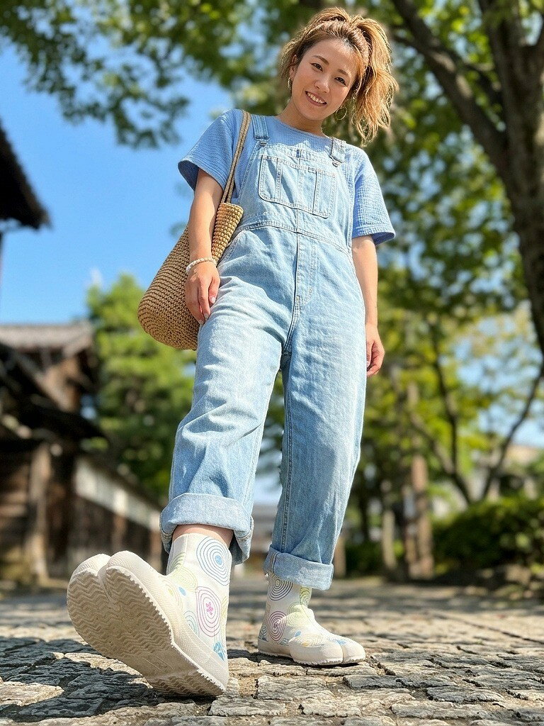 倭紋地下足袋/家紋の波紋・夏の紹介画像2