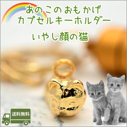 遺骨カプセルキーホルダーいやし顔の猫ペット仏具 名入れ 刻印 カプセルメモリアルグッズ 遺骨キーホルダー ペットロス日本製【ネコポス便（ポスト投函）対応商品】