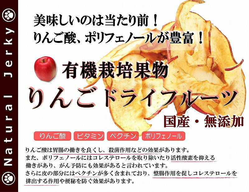 りんごはりんご酸 ポリフェノールがいっぱい 胃腸の働きや 抗酸化作用がある栄養たっぷりのおやつです 最大90 オフ 犬のおやつ リンゴ ドライ アップル フルーツ 無添加 国産 Wanbana 6600円以上送料無料 おすすめ アレルギー体質のわんちゃん ご褒美やギフト リンゴ酸