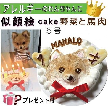 犬用の 似顔絵ドッグケーキ を立体に! 1頭描き 野菜と馬肉 生地 5号 誕生日に無添加で安心人気 バースデー 名前入れ おやつ お祝い オリジナル 記念 口コミ セット かわいい 小型犬 えさ ごはん ドッグ フード 帝塚山 WANBANA