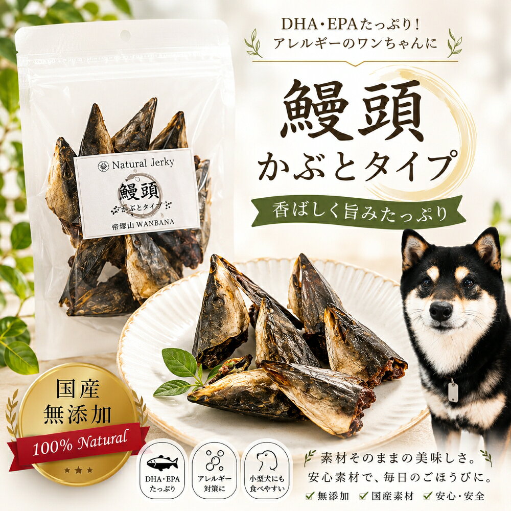 犬猫用 おやつ 国産 うなぎの頭ジャーキー40g 無添加 パピーからシニアまでサクッと美味しい 柔らかい アレルギー体質のわんちゃんにおすすめ 涙やけ 魚 フィッシュ 滋養強壮！元気の源に！土用の丑の日に 創業21年安心と実績ワンバナ