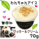 犬用のアイスクリーム Lサイズ 70g クッキー&クリーム 無添加 消化のメカニズムに熟慮した 中・大型犬 多頭飼いの方 お得用 暑い 熱中症対策 食欲不振 夏...