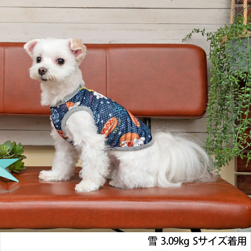 ホットDOGプリントメッシュタンク XS/S/M/L/XL/XXL/DS/DM/DL/FBM D's Chat-ディーズチャット- 犬服 ドッグウェア 小型犬 ダックス フレブル DS23SS