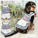 水兵セーラーつなぎ・ワンピ S/M/L/XL Dulce-ドゥルチェ- 犬服 ドッグウェア トイプードル チワワ ポメラニアン DU23SS