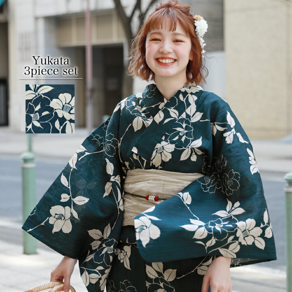 【No.81】紺色 芭蕉柄 浴衣 未使用 2040-y2024-11-m1.jpg