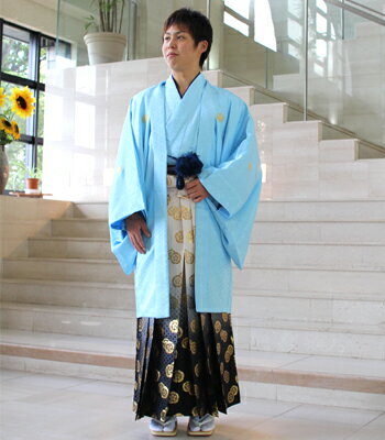 【10/4 20:00〜10/9 01:59まで最大2,000円OFFクーポン】【最大20日間レンタル】 【レンタル】成人式 袴 卒業式 男 男物紋付羽織袴 レンタル14点フルセット