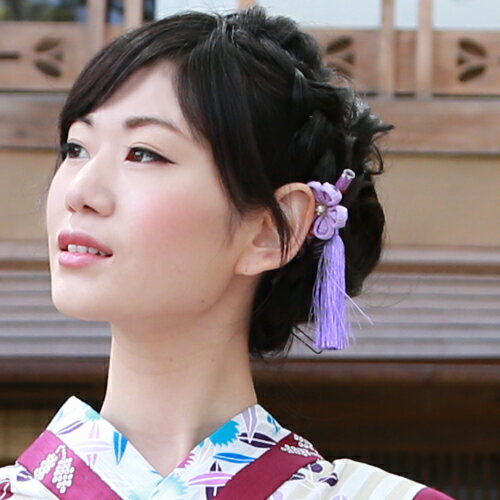 楽天和　なでしこ髪飾り かんざし 日本製「桜ちりめんつまみかんざし」 振袖 夏祭り 花火 盆踊り お祭り