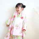 【5/9 20:00〜5/16 1:59まで最大2,000円OFFクーポン】【レンタル】七五三 着物 3歳 女の子 レンタル 被布セット 「黄緑に鞠と花柄」 被...