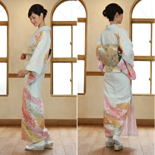 【期間限定クーポン】【レンタル】 訪問着 レンタル 19点フルコーディネートレンタルセット「水色地に花柄と雪輪模様」結婚式 入学式 七五三 ママ 30代 40代 50代 〔消費税込み〕