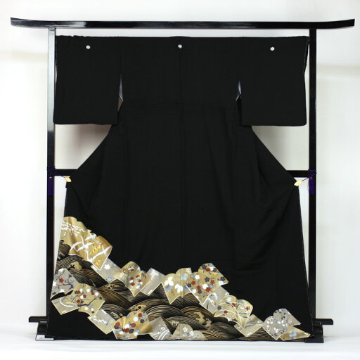 【レンタル】 留袖 レンタル 刺繍と金彩友禅 黒留袖 19点フルコーディネートセット 結婚式 【レンタル】 留袖 レンタル 刺繍と金彩友禅 黒留袖 19点フルコーディネートセット 結婚式