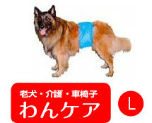 マナーベルト(男の子用失禁パンツ) L(胴周り40-50cm)【犬用介護用品】【おむつ】 老犬 高齢犬 わんケア マナーバンドペットグッズP06May16のサムネイル