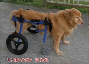 【1カ月レンタル延長】4輪の犬の車椅子　K9カートスタンダード L(18〜30kg)用　ラブラドール シェパード バーニーズ【介護用品】 わんケア 犬用 車椅子 車いす カート【大型犬用車椅子】 バギー 後肢 後足 歩行器 　犬　　レンタル　歩行　補助　ペット