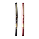 ワンチャー×呉竹「近代蒔絵 万年筆」ふくろう 黒/赤 別売りの穂先と付け替えも可能【WANCHER ブランド 正規品 保証 日本製 国産 コラボレーション オリ...