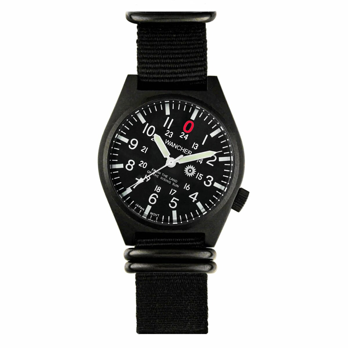 スーパールミノバ採用 ミリタリーウォッチの新定番 サバゲー実戦仕様 軍用時計 ワンチャー「Gurkha3（グルカ）」PVD 高い視認性を実現 傾斜30度の文字盤 全8種 日本製ムーブメント 税込・送料無料【WANCHER ブランド 保証 腕時計 タクティカル アウトドア】