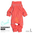 【SALE 20%OFF】【WANDAWAY】つるつるロンパース・クール（ネオンオレンジ）Lサイズ