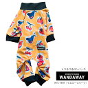 ◆サマーセール 10-30%OFF◆【WANDAWAY】 つるつるロンパース(イエローフルーツ)