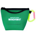 【WANDAWAY】消臭マナーポーチ・ラージ(グリーン)ちょっと大きめのワンコにも!YKK畜光カラビナで夜道も安心♪