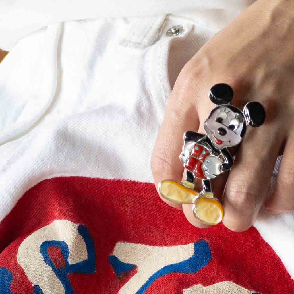 インディアンジュエリー ズニ ドン・デワ リングZUNI RING 指輪 ズニ族 ディズニーモチーフ アクセサリー シルバー アクセサリー