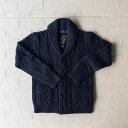 ポロラルフローレン POLO RALPH LAUREN ケーブルニット ウールカシミヤ カーディガンネイビー 紺 冬 メンズ トラッド アイビー おしゃれ 定番...