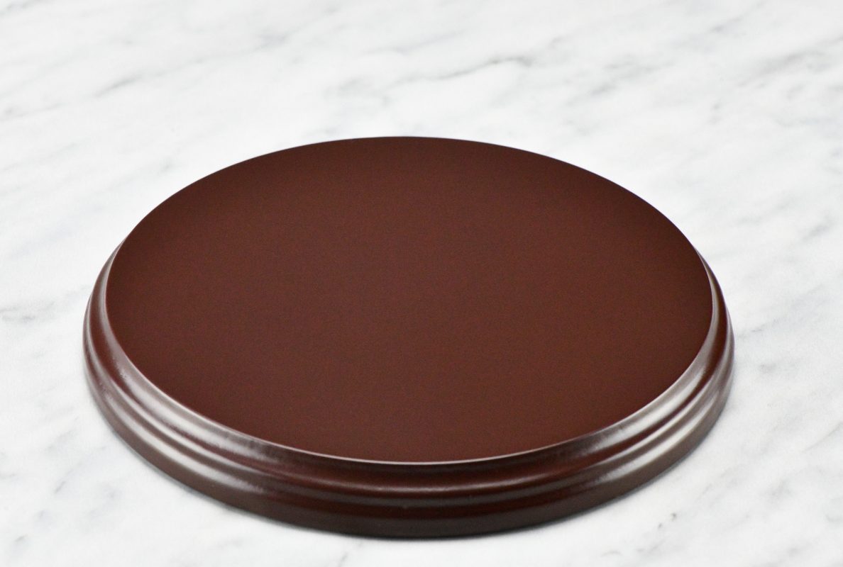 わんだらーオリジナル木製ベース 丸型150mm ダークショコラ