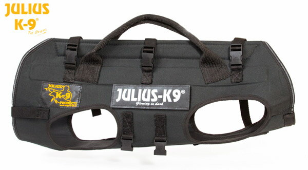 キャリアハーネス 降下用ハーネス 犬用 Julius-K9 ユリウスケーナイン Rappelling & carrying harness ハーネス 超大型犬 XLサイズ 犬 送料無料 カラー：ブラック