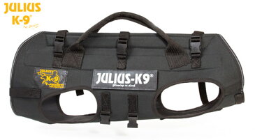 キャリアハーネス 降下用ハーネス 犬用 Julius-K9 ユリウスケーナイン Rappelling & carrying harness 超大型犬 XLサイズ 送料無料(離島を除く) カラー：ブラック [お取り寄せ] [返品不可] ハーネス 犬