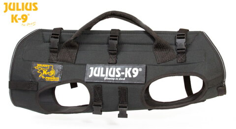 キャリアハーネス 降下用ハーネス 犬用 Julius-K9 ユリウスケーナイン Rappelling & carrying harness 大型犬 超大型犬 Lサイズ ハーネス 送料無料 カラー：ブラック